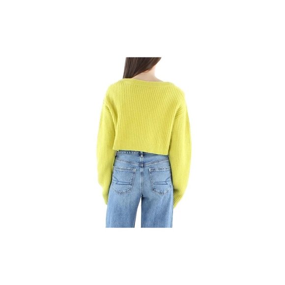 $395 NWT RE/DONE WOOL CROPPED BOATNECK PULLOVER SWEATER SZ SMALL - Picture 2 of 8